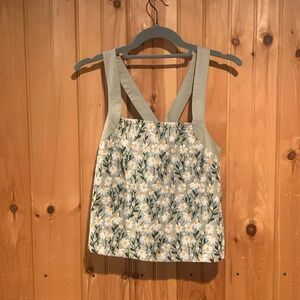 ANTHROPOLOGIE Embrodiered Daisy tank top